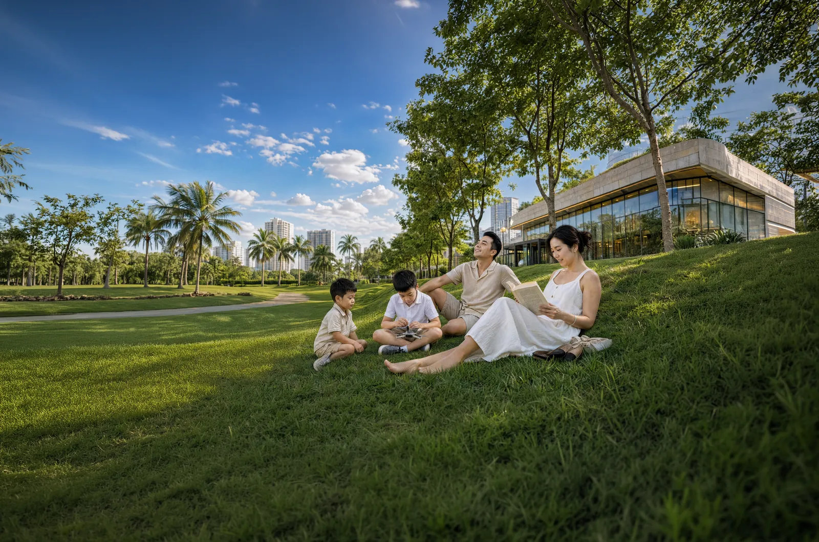 Thảm cỏ sinh hoạt cộng đồng