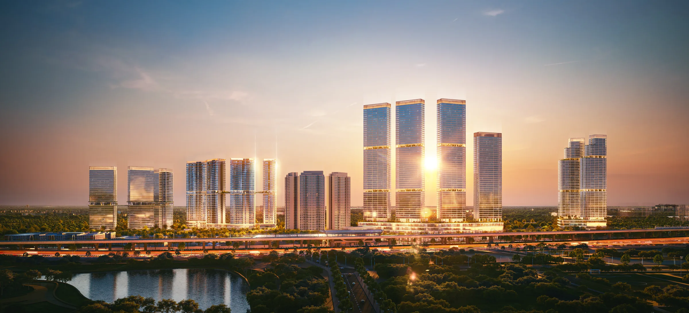 Phối cảnh Palm River trong tổng thể khu Đông TP.HCM